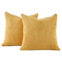 Gracie Corduroy Velvet European Pillowcases (Set of 2)